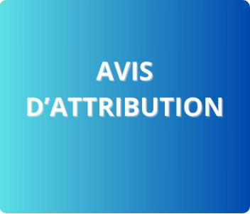 AVIS D’ATTRIBUTION PROVISOIRE DE LA CONSULTATION N° 01/2026