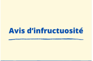 AVIS D’INFRUCTUOSITE DE LA CONSULTATION N°01/2026